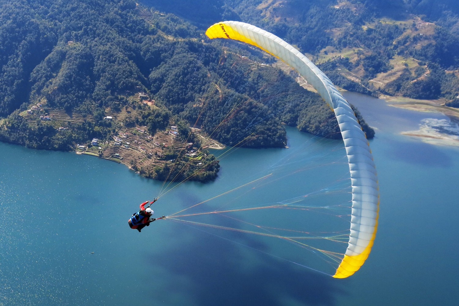 Paragliding over Pokhara